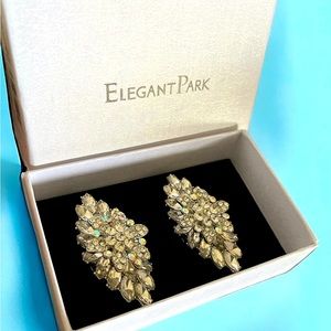 Elegant Park - 2pcs Rhinestone Shoe Clips